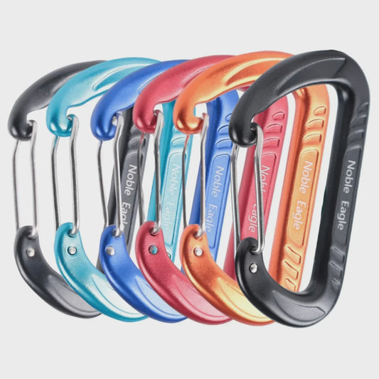 15kN Aluminium D-ring Karabiners Set - Zwaar, Lichtgewicht voor Outdoor & Camping
