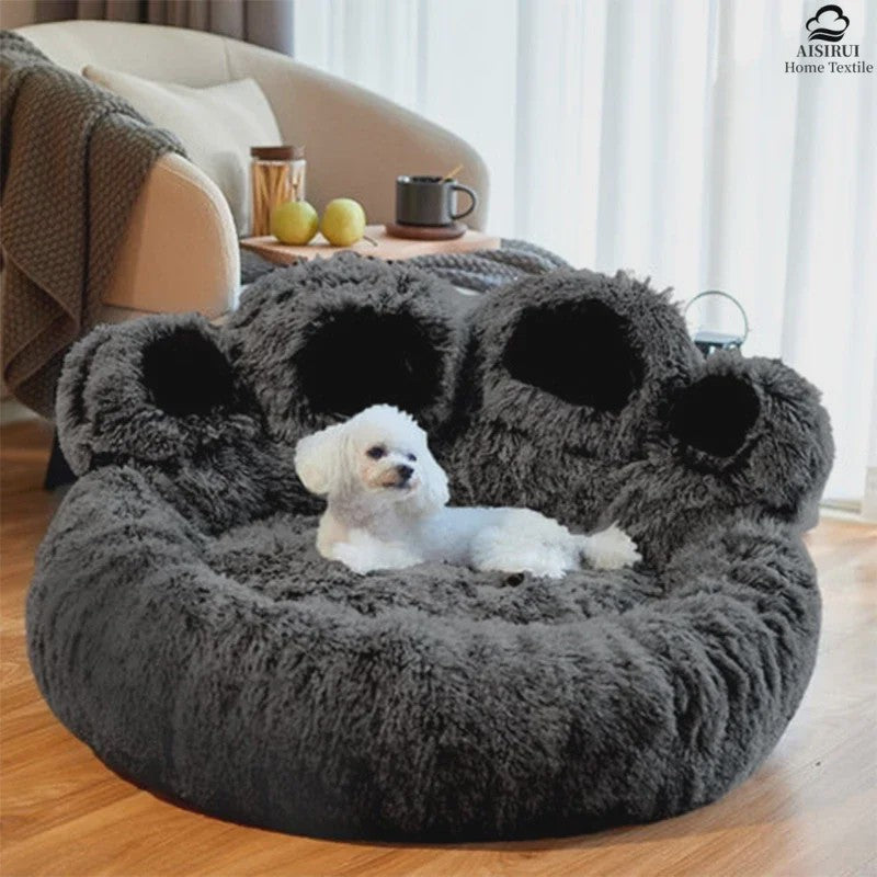 Luxe Hondenkussen en Kattenmand in Unieke Pootvorm - Super Zacht en Comfortabel voor Puppy's en Kleine Honden