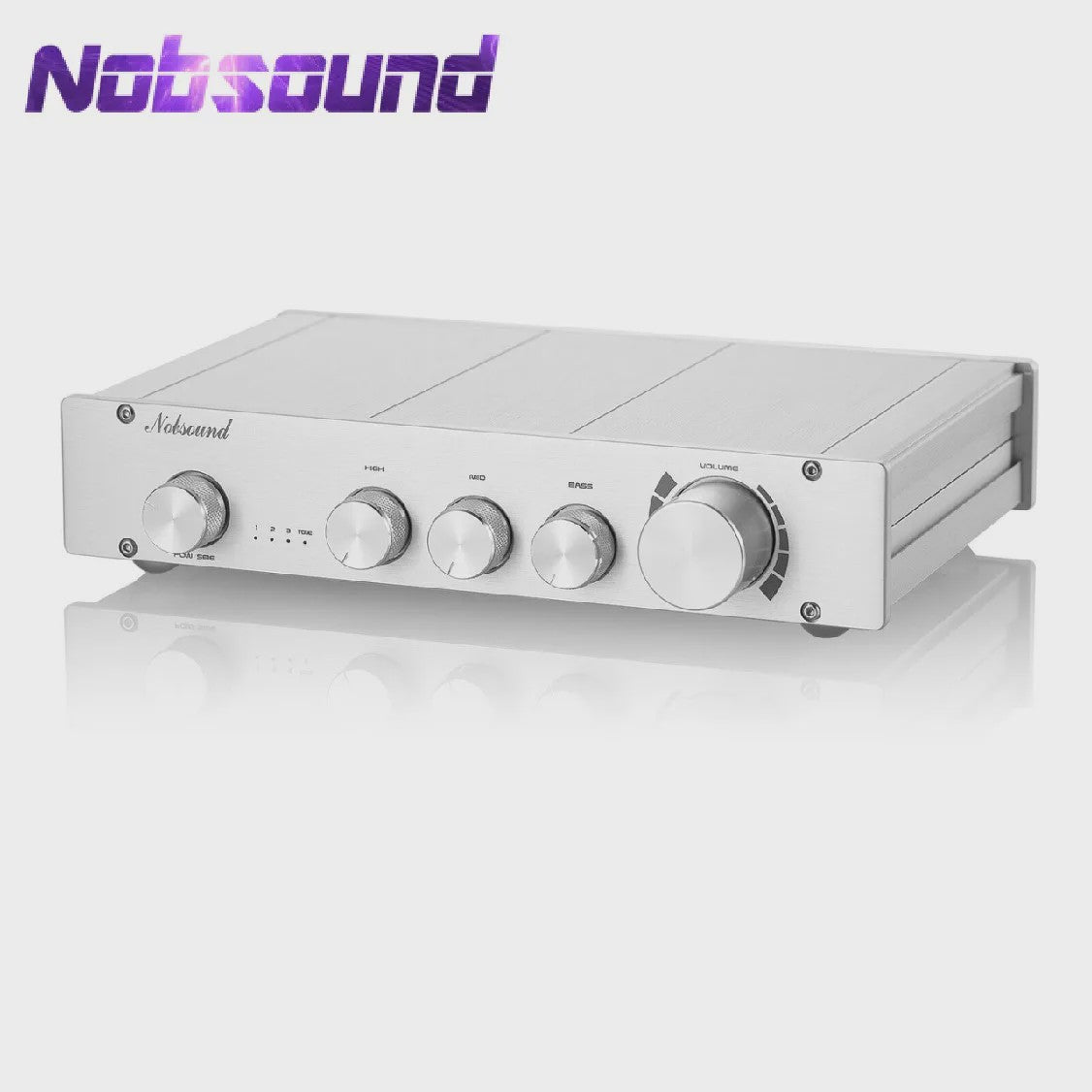 Nobsound HiFi 3-Weg Klasse A Digitale Stereo Preamplifier 2.0 Home Audio Preamp