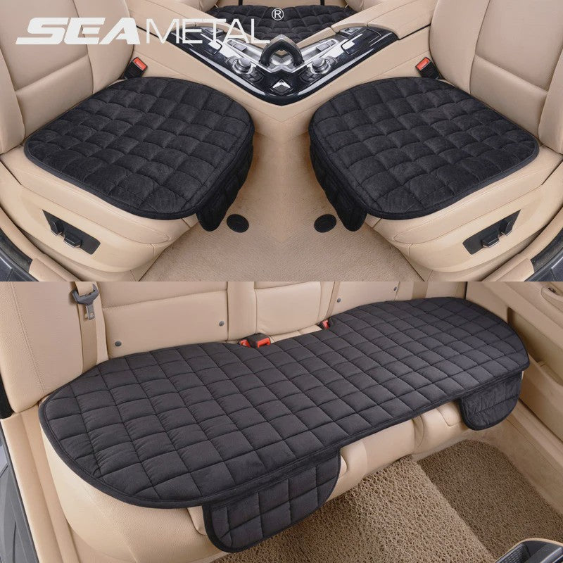 Universele Winter Pluche Autostoelhoes - Warm, Zacht & Antislip Stoelbeschermer