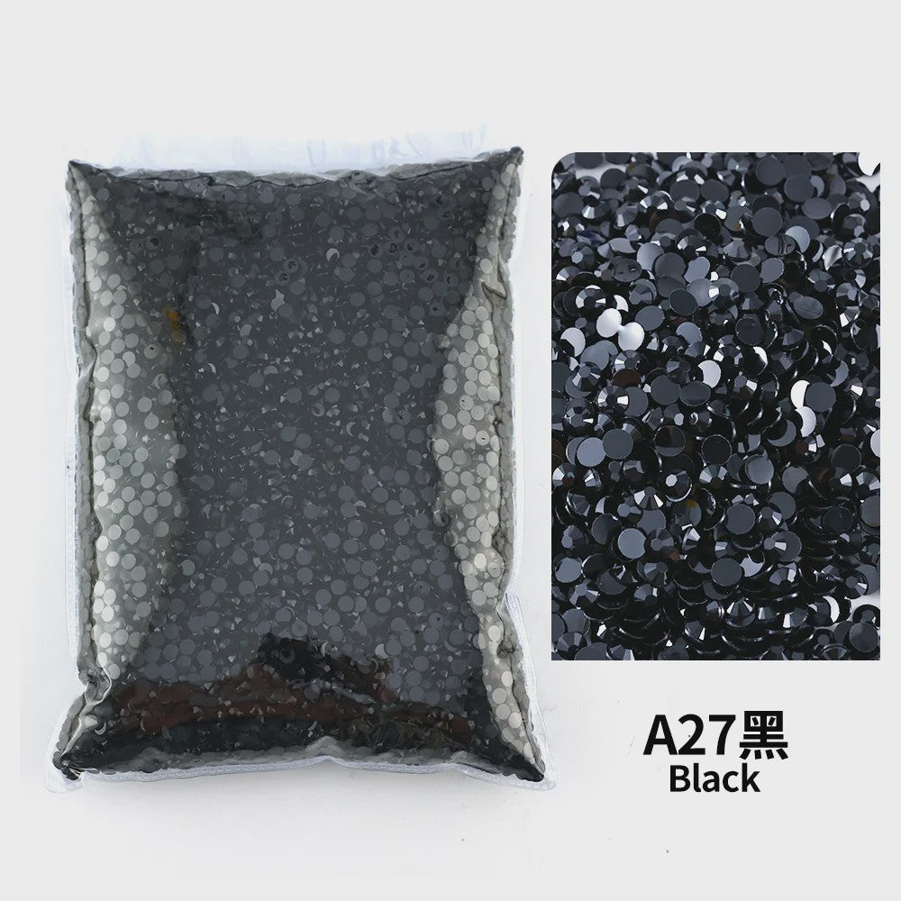 Resin Strass Steentjes Platte Achterkant - 2-6mm - Nail Art & Decoratie