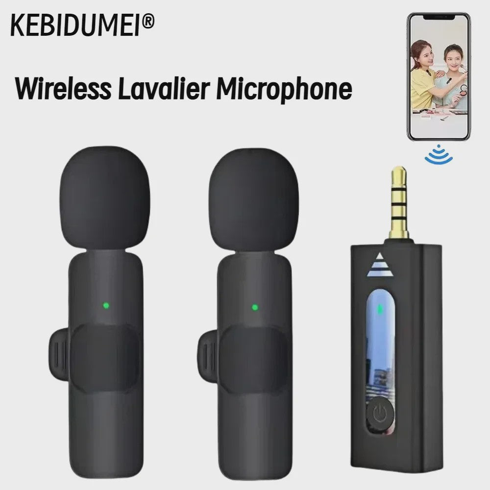 Draadloze Lavalier Microfoon (3.5mm) - Omnidirectioneel Condensator - Voor Camera, Smartphone, YouTube & Live Streaming