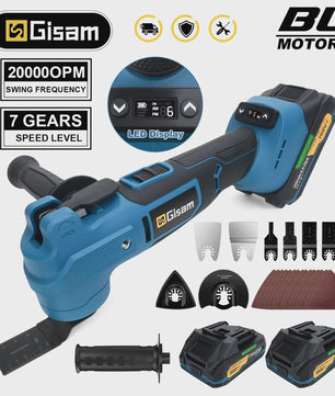 Gisam Multitool 7 Versnellingen Brushless - Oscillerend Gereedschap 20000 OPM