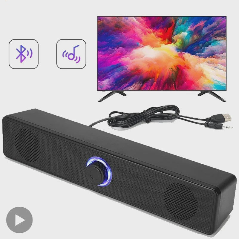 Draadloze Bluetooth Soundbar voor PC, TV & Laptop - Compact en Krachtig Geluid