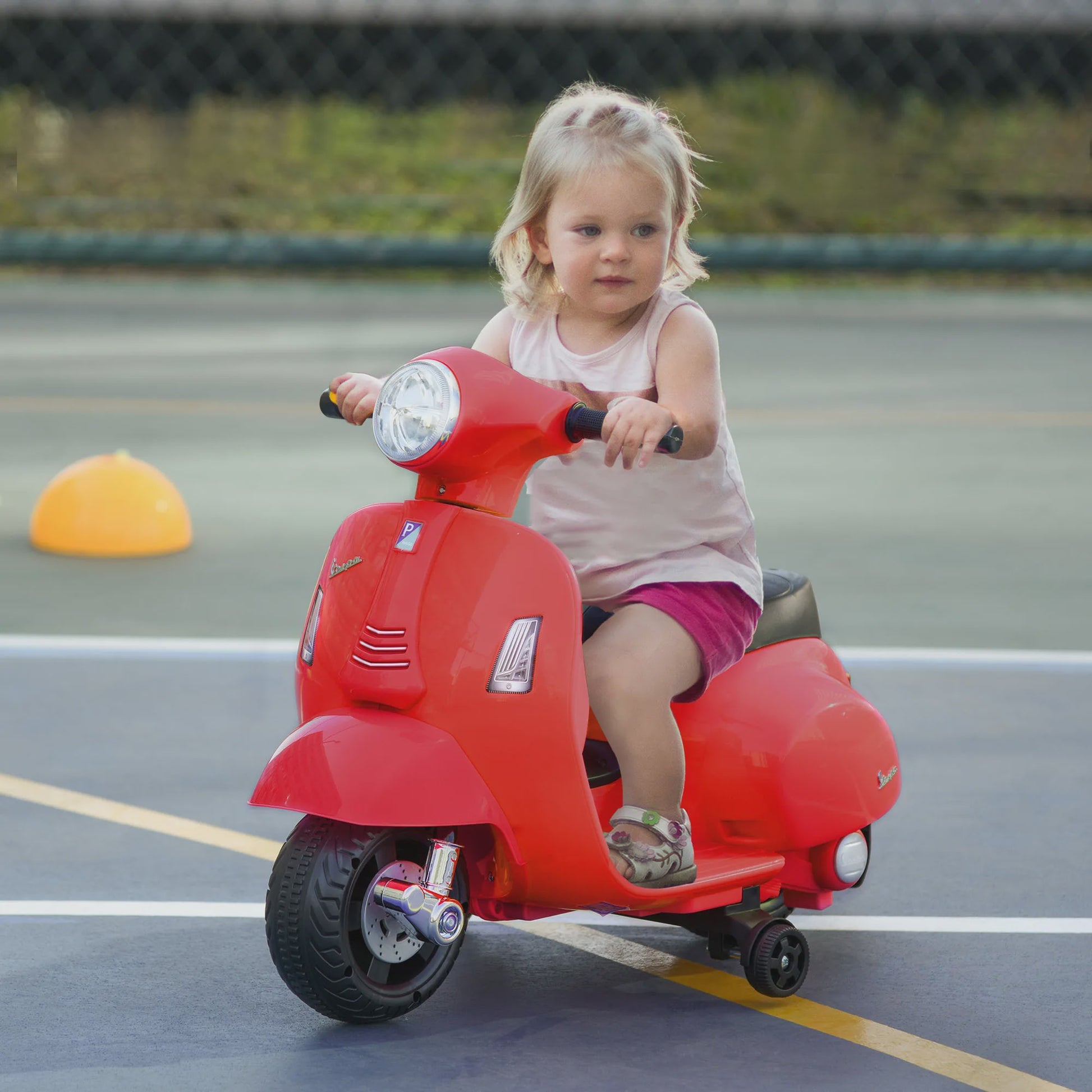Elektrische Vespa Scooter voor Kinderen (18-36 maanden) - Met Verlichting en Claxon