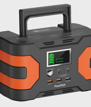 FlashFish EA200 Draagbare Power Station - 200W Pure Sine Wave, Oplaadbaar via Zon/Auto voor Camping & Noodsituaties