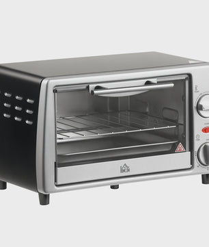 Homcom Tabletop Electric Oven 10 L 750W Temperature 230 ℃   36.5X26X22 cm Silver