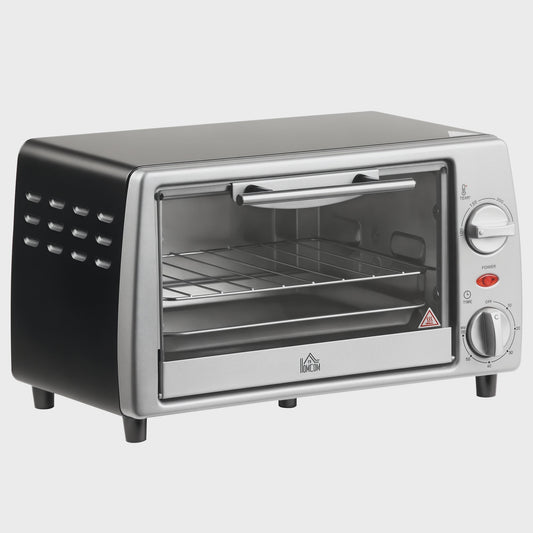 Homcom Tabletop Electric Oven 10 L 750W Temperature 230 ℃   36.5X26X22 cm Silver