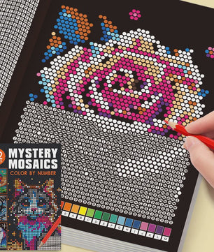 Mysterieus Mozaïek Kleurboek per Nummer: 32 Pagina's Pixel Art voor Volwassenen