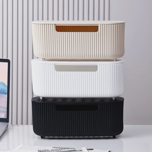 Stijlvolle Kabel Organizer Box met Deksel - Orde op Bureau en Werkplek