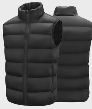 Herfst Winter Heren Vest - Warm, Waterdicht en Casual Stand-up Collar Gilet