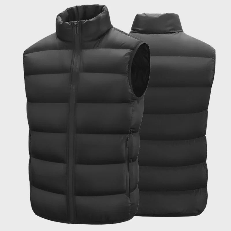 Herfst Winter Heren Vest - Warm, Waterdicht en Casual Stand-up Collar Gilet
