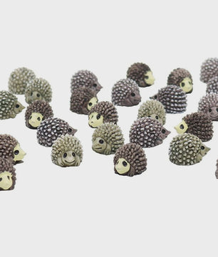 Mini Egel Beeldjes Set (5/10 Stuks) - Sprookjestuin & Miniatuur Decoratie