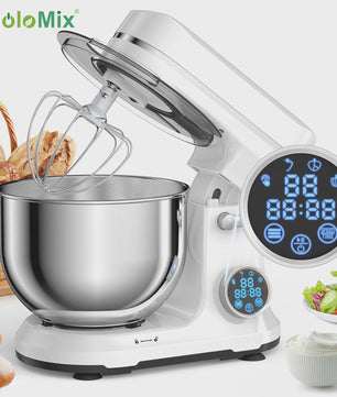 BioloMix Keukenmachine 1200W met Digitale OLED Display, 11 Snelheden & 5L Kom