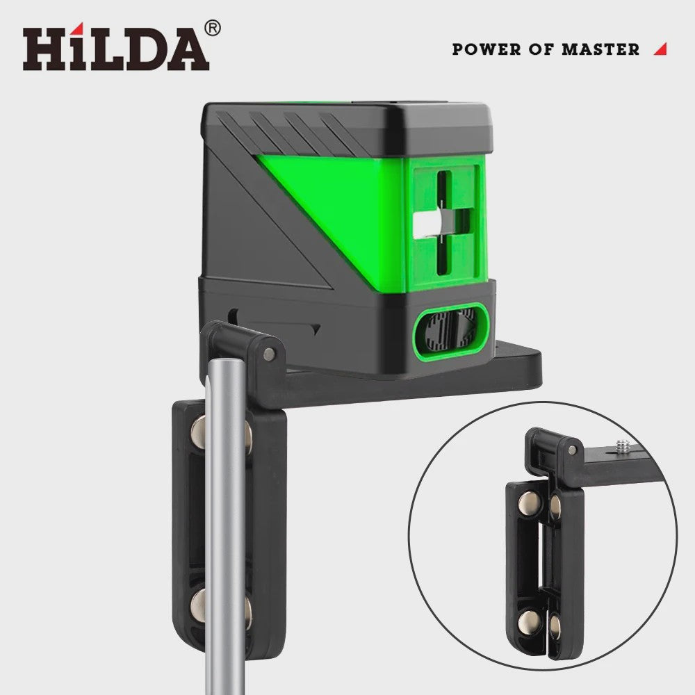 HILDA Mini Laser Level Muurbeugel met 180° Verstelbaarheid en Sterke Magneet