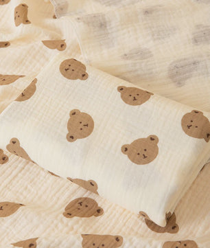 Dubbellaagse Baby Swaddle Deken - Zacht, Ademend & Multifunctioneel met Schattige Patronen