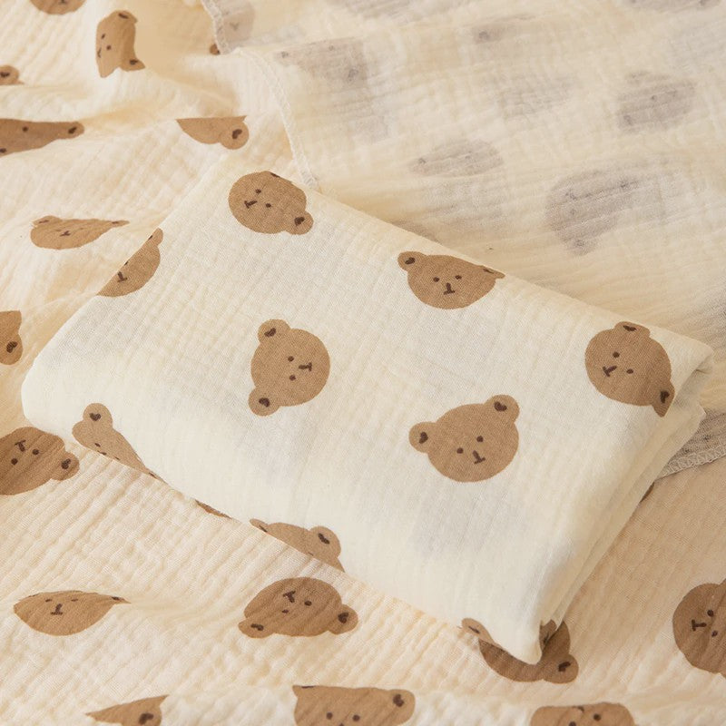 Dubbellaagse Baby Swaddle Deken - Zacht, Ademend & Multifunctioneel met Schattige Patronen