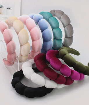 Luxe Velours Make-up Hoofdband - Comfortabel voor Gezichtswas & Huidverzorging