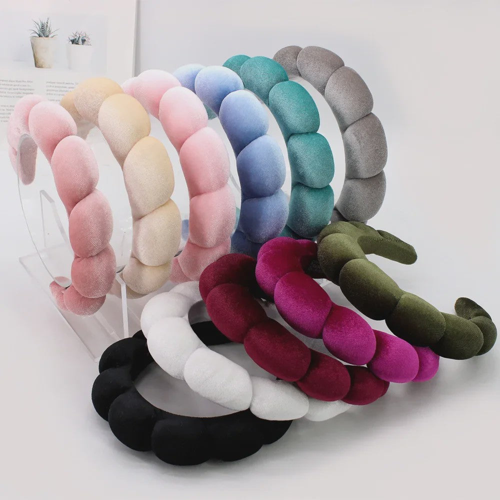 Luxe Velours Make-up Hoofdband - Comfortabel voor Gezichtswas & Huidverzorging