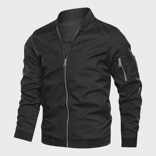 Herfst Winter Heren Bomberjack - Basic Stijl Effen Kleur Jas