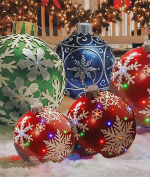 Opblaasbare Kerstbal 60cm - Grote Decoratie voor Buiten & Kerstboom