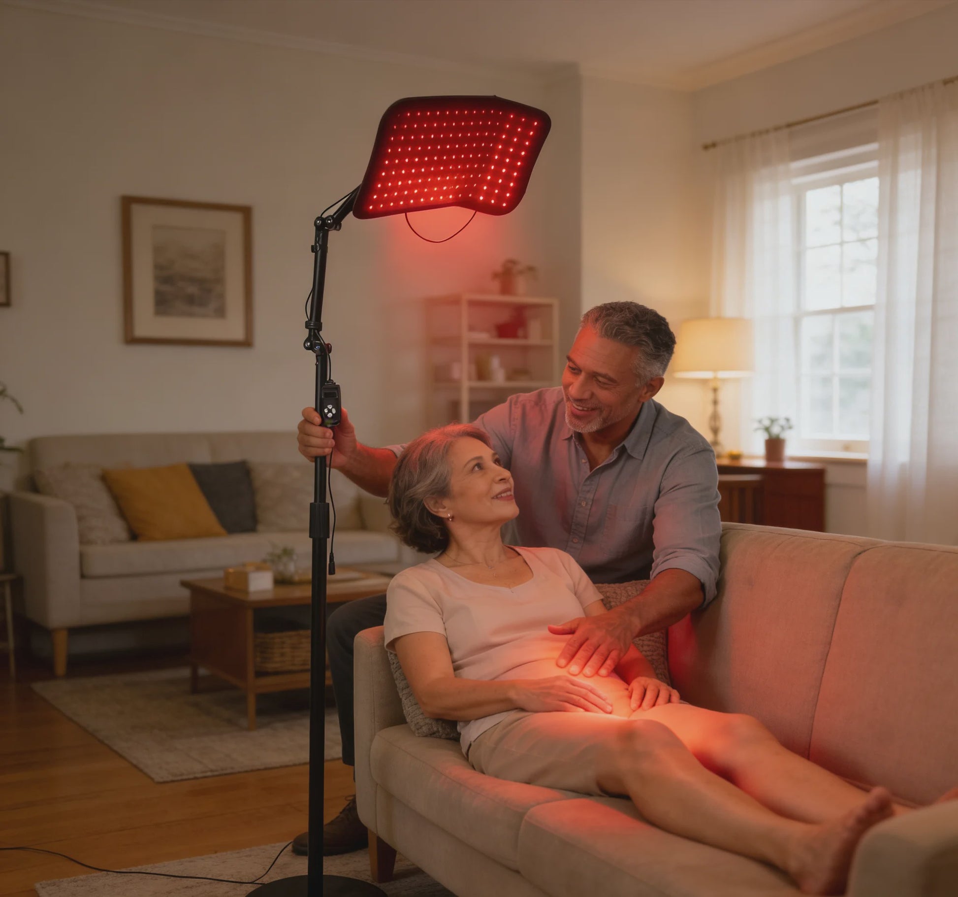 Roodlichttherapie Apparaat met Stand & Wrap - 660nm/850nm voor Huid & Pijnverlichting