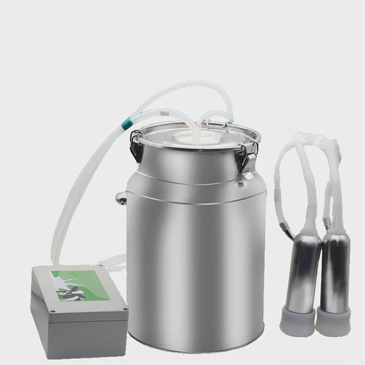 Elektrische Melkmachine Koeien 10L RVS met Automatische Stop & Massagefunctie