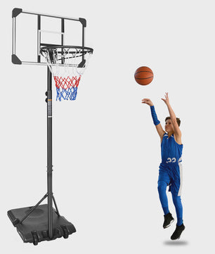 Draagbare Basketbalpaal Verstelbaar 170-213 cm met Wielen - Indoor & Outdoor