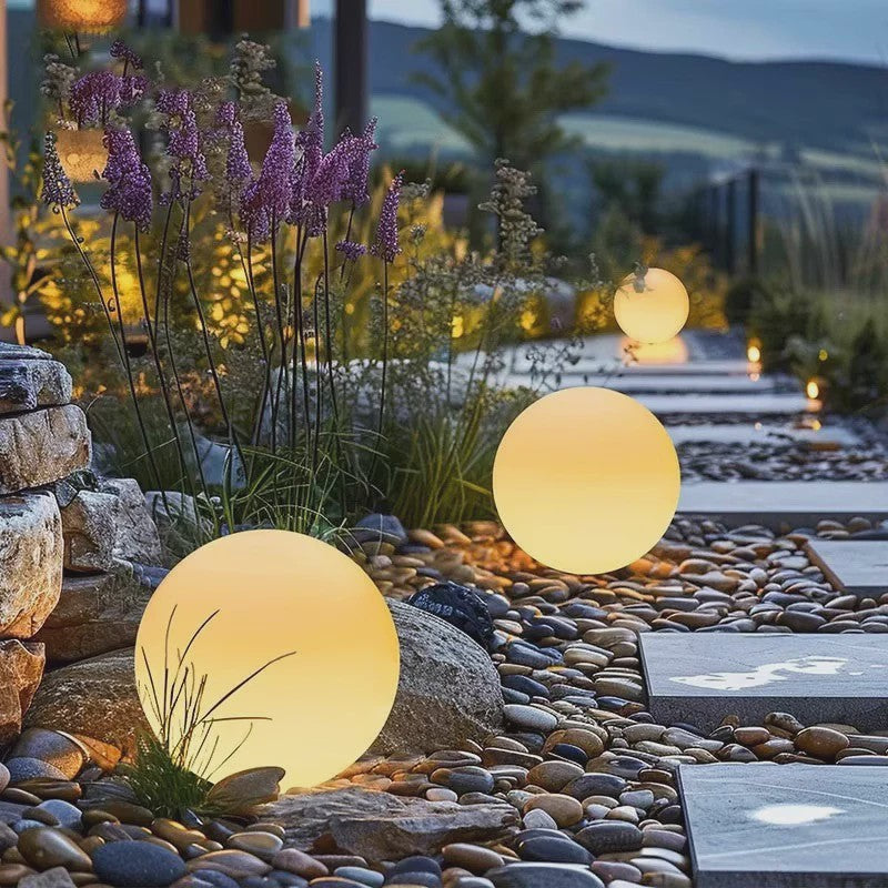 Sfeervolle Bolvormige Tuinlamp - Solar LED Buitenverlichting voor Tuindecoratie