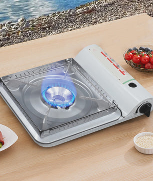 Draagbare Gasbrander 3500W - Compacte Camping Kooktoestel voor Buiten BBQ & Noodgevallen