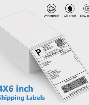 4x6 Inch Thermische Verzendlabels - 500 Stuks - Barcode & Logo Printen