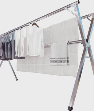 XXL RVS Kledingrek Droogrek - Opvouwbaar, Indoor & Outdoor Gebruik