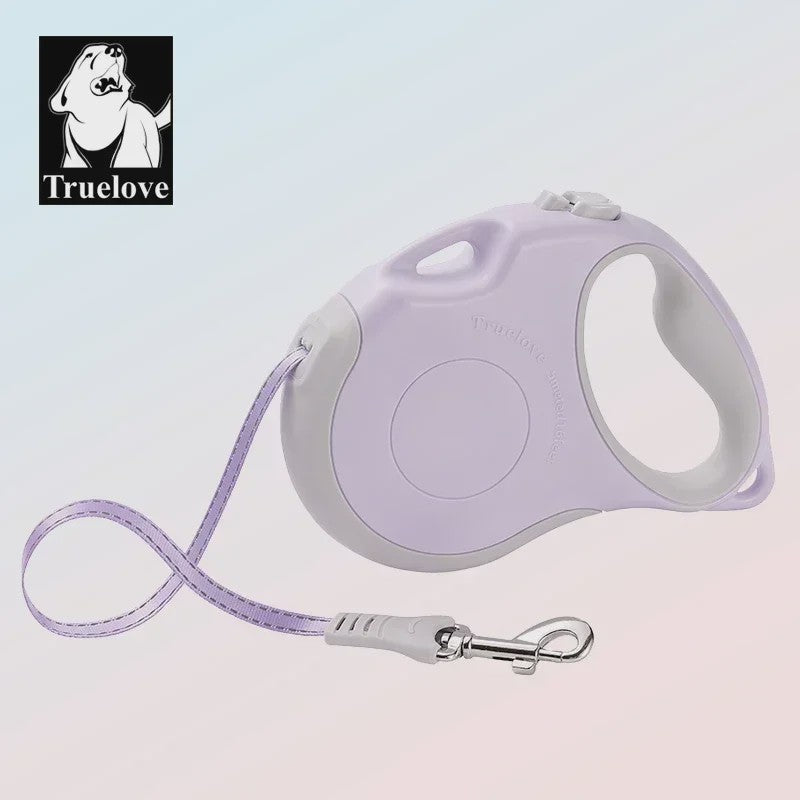 Truelove Intrekbare Hondentuig 5 Meter - Tangle Free, Eénhandige Rem & Vergrendeling