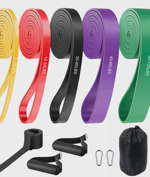 5-delige Weerstandsband Set: Krachttraining, Pull-ups & Yoga