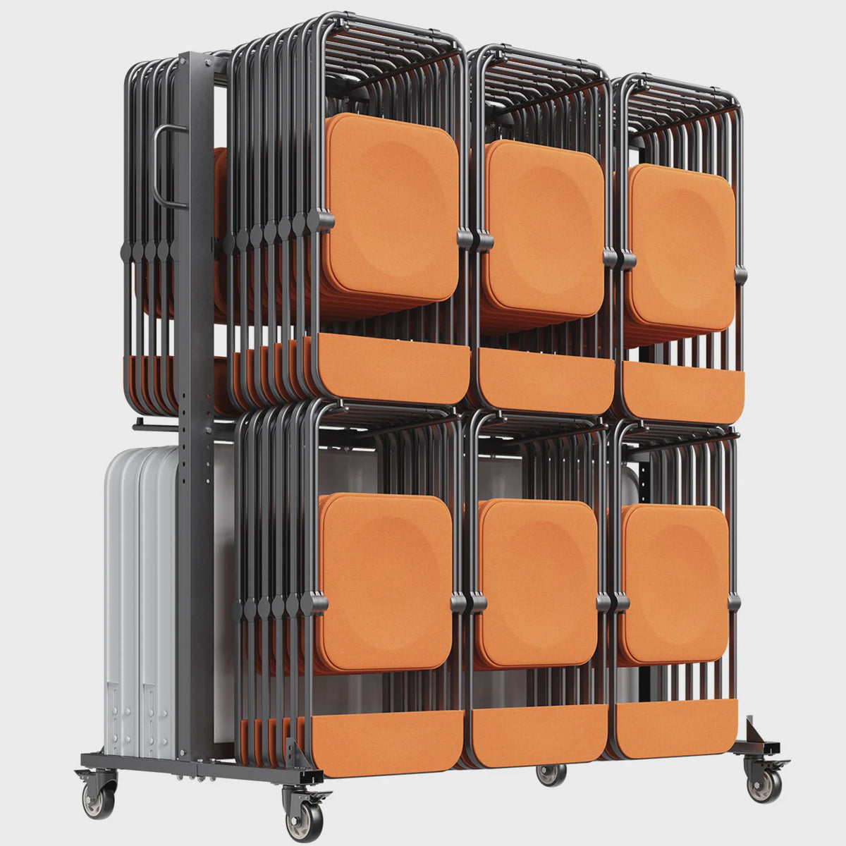 Stoelkar met Wielen | Opslag voor 84 Stoelen of 12 Tafels | 800LBS Capaciteit