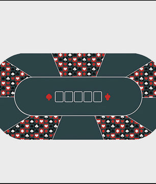 Professionele Poker Tafelmat - Anti-slip & Geluidsdempend - 120x60cm of 180x90cm
