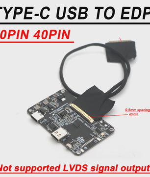 Type-C naar EDP Driver Board voor 2K/4K Schermen - 30/40 Pin Connectoren