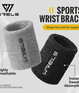 WRELS Sport Polsband - Zweetabsorberend Terry Cloth voor Fitness, Tennis, Yoga