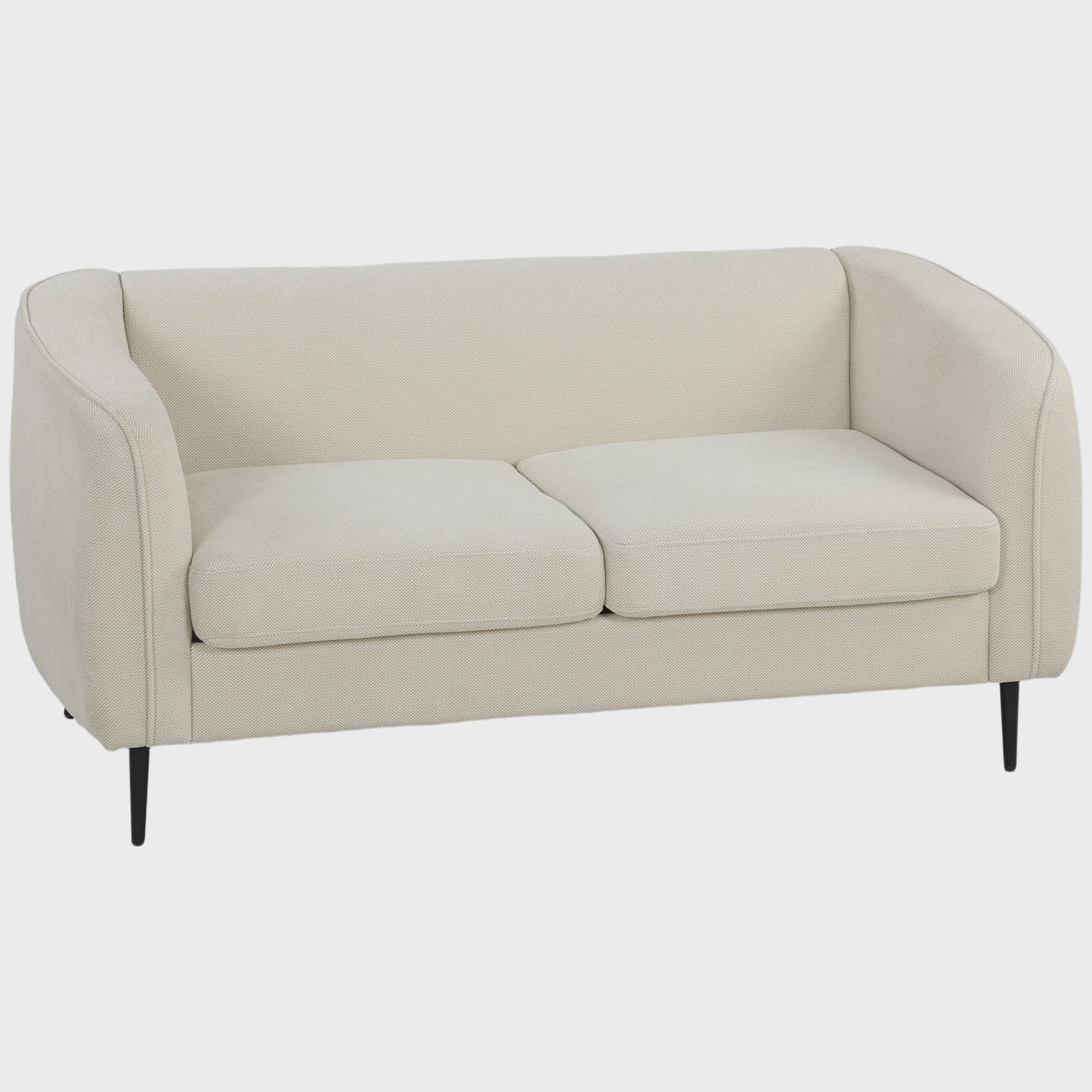 HOMCOM Sofa Velours Beige - Comfortabele 2-zits bank met verende kussens