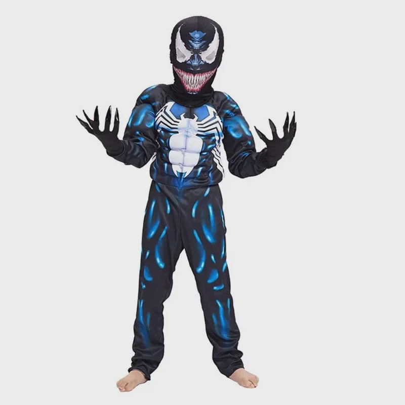 Kinder Spider-Man Kostuum Jumpsuit - 3D Spandex Superhelden Onesie voor Halloween & Cosplay
