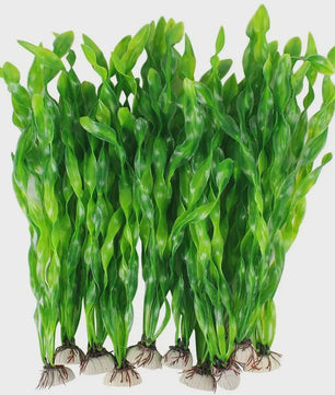 Set van 10 Kunststof Aquariumplanten - Levendige Decoratie voor Vistank