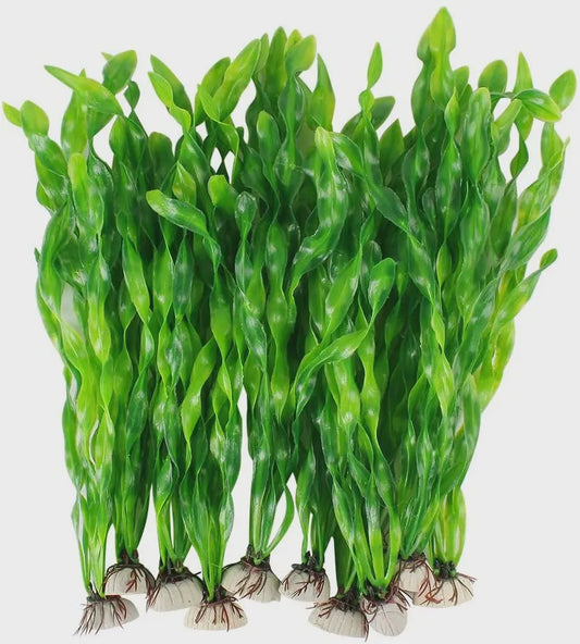 Set van 10 Kunststof Aquariumplanten - Levendige Decoratie voor Vistank