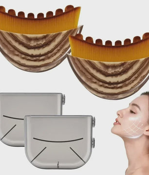 Lymfatische Contour Gezichtsbruis - Ergonomische Massage Tool voor Gezicht & Lichaam