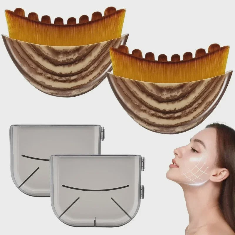 Lymfatische Contour Gezichtsbruis - Ergonomische Massage Tool voor Gezicht & Lichaam