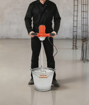 Krachtige Elektrische Betonmolen 1500W - 6 Snelheden, Draagbaar & Handheld voor Cement, Mortel & Gips