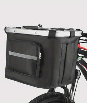 Opvouwbare Fietsmand voor Huisdieren & Boodschappen - Afneembaar met Quick Release