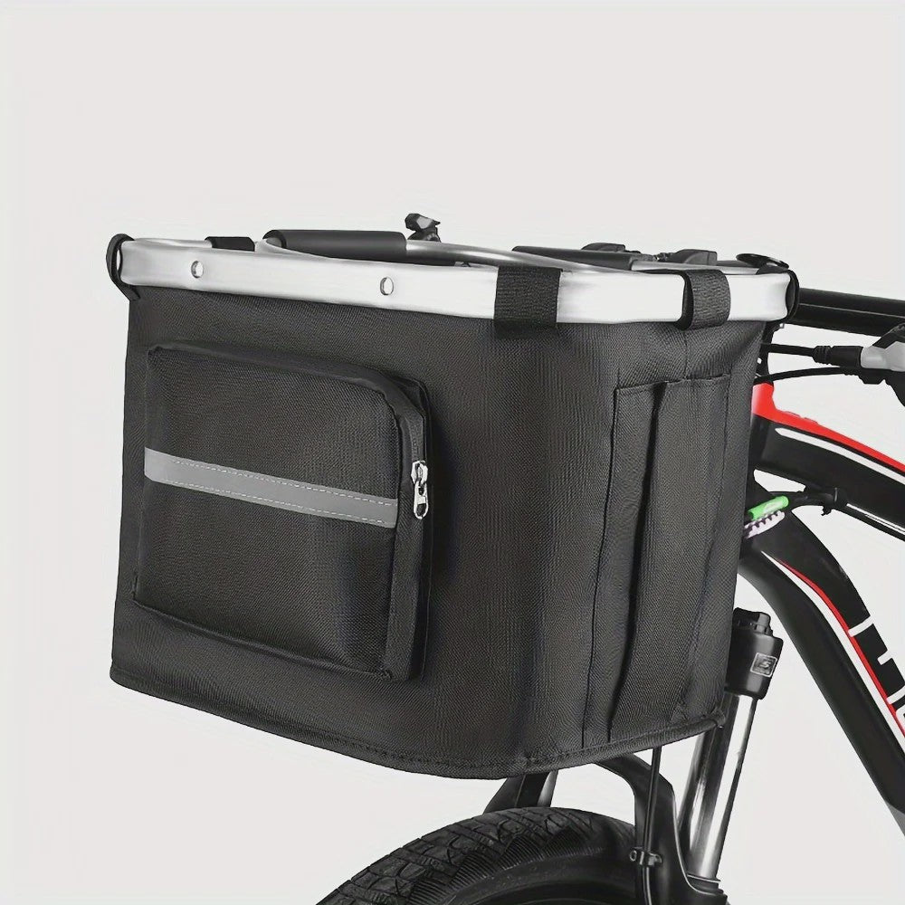 Opvouwbare Fietsmand voor Huisdieren & Boodschappen - Afneembaar met Quick Release
