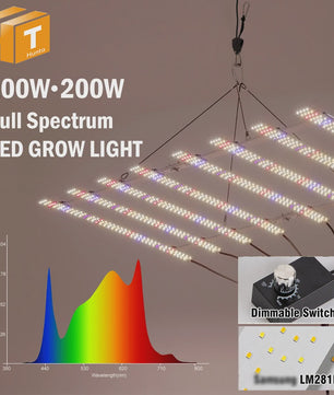 Full Spectrum LED Groeilamp 100W-200W Dimbare Plantlamp voor Groenten en Bloemen