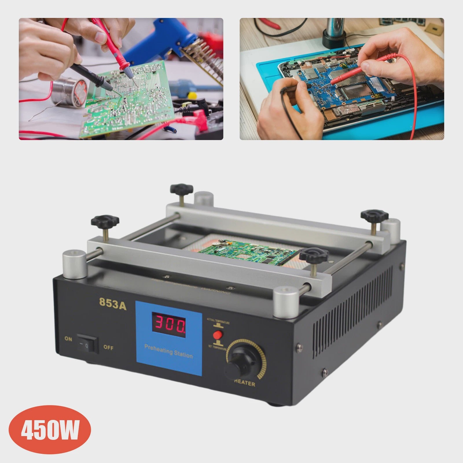 YIHUA 853A Infrarood Voorverwarmer - BGA Rework Station 450W