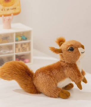 Schattige Zittende Eekhoorn Pluche Knuffel - Perfect Cadeau voor Kinderen